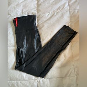 SPANX Brand Wet Look Leggings